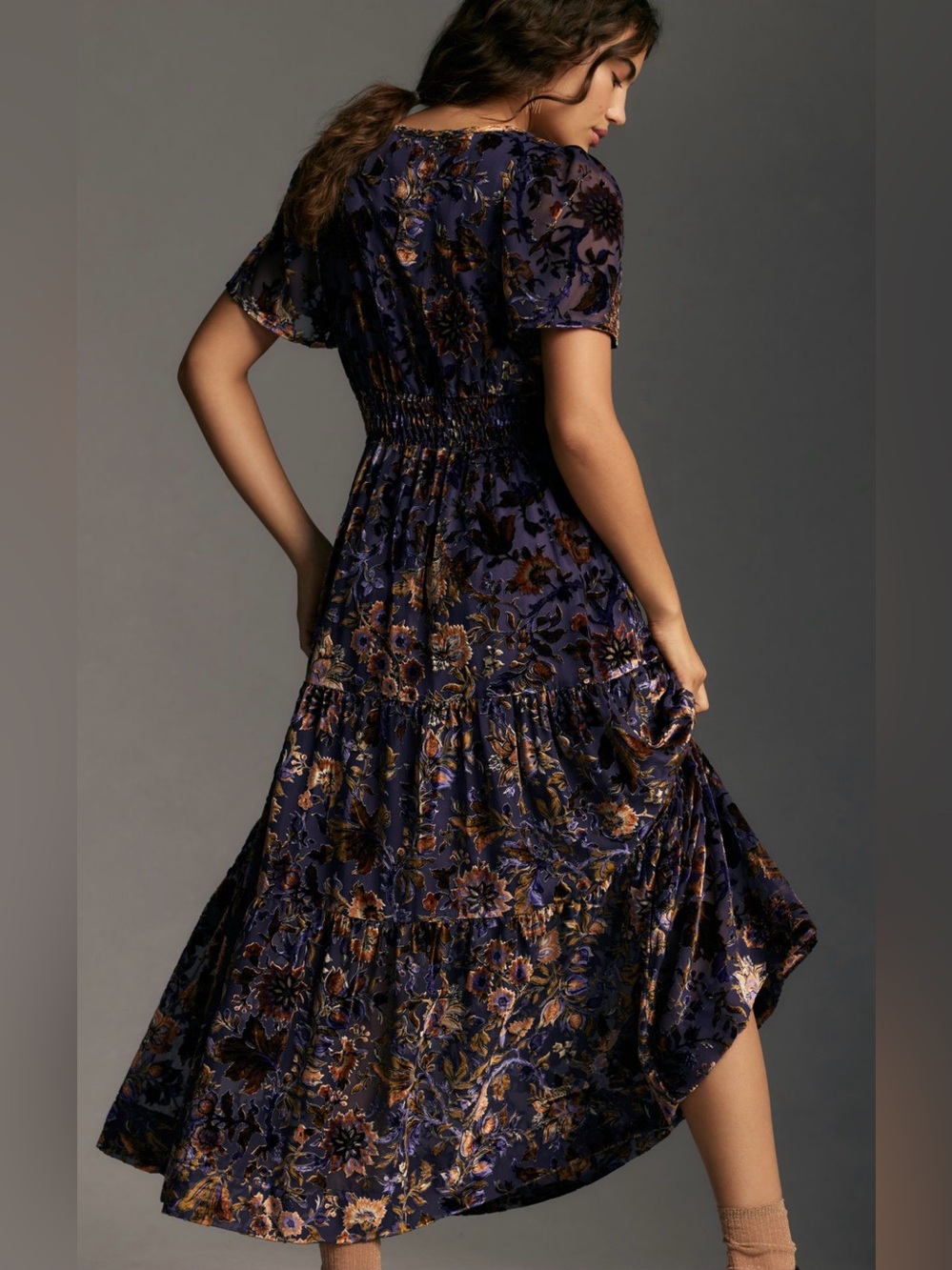 Anthropologie The Somerset Maxi Dress: Velvet Edition